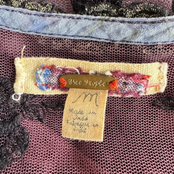 FREE PEOPLE Sheer Embroidered Sleeveless Top - Picture 5 of 7